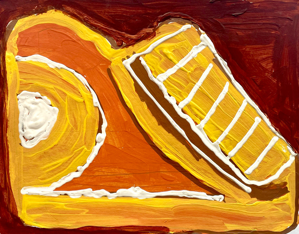 Carrot Cake Shoe #1, by Lesley Carlton