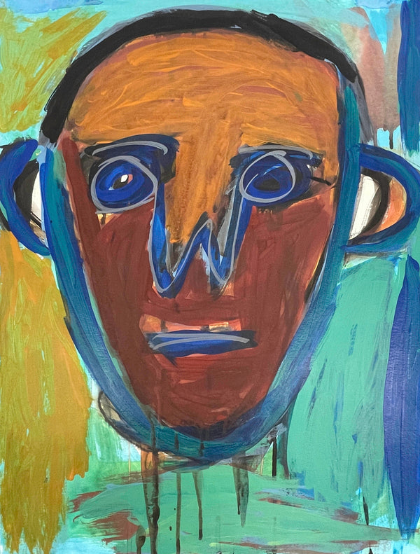 Brown Face Blue Mouth, by Alsendoe Owens