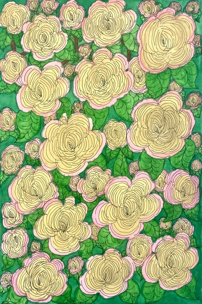 Pink In Yellow Rose, by Chantell Donwell