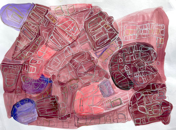 Untitled (Purple + Red), by Dameon Miller