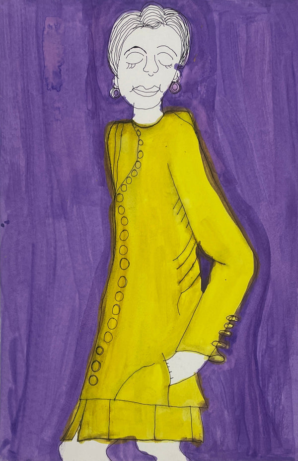 Woman In Yellow Dress, by Chantell Donwell