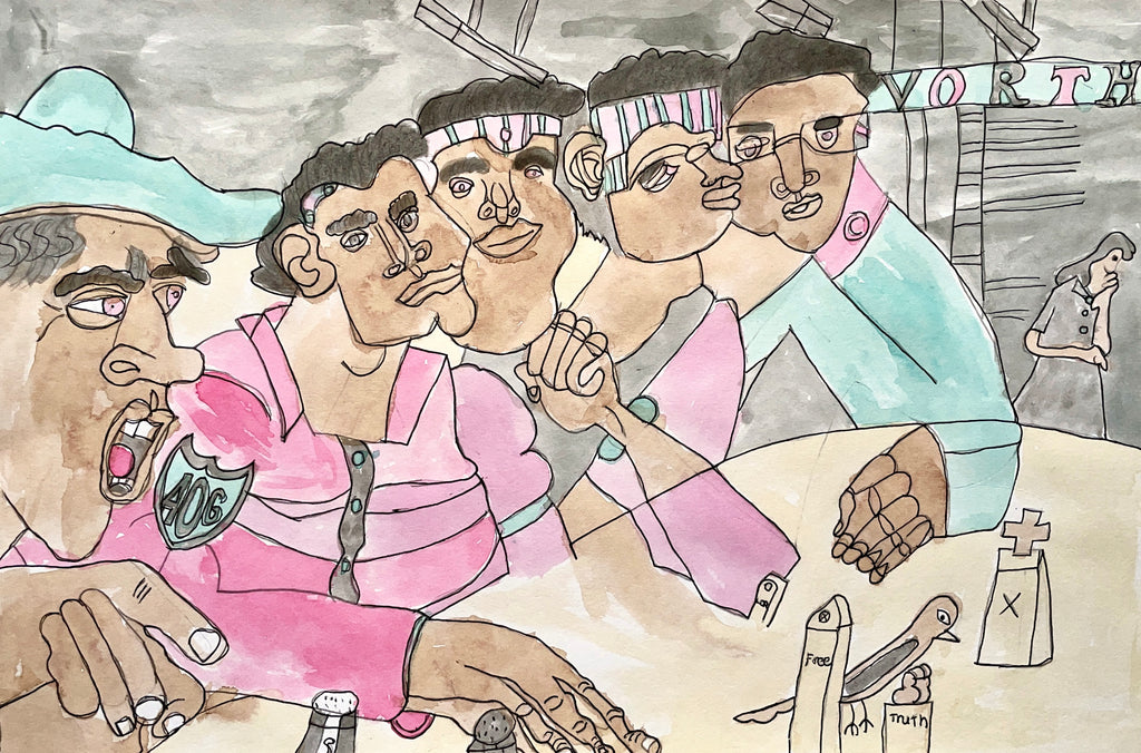 Guys at the Club, by Jerri Burks