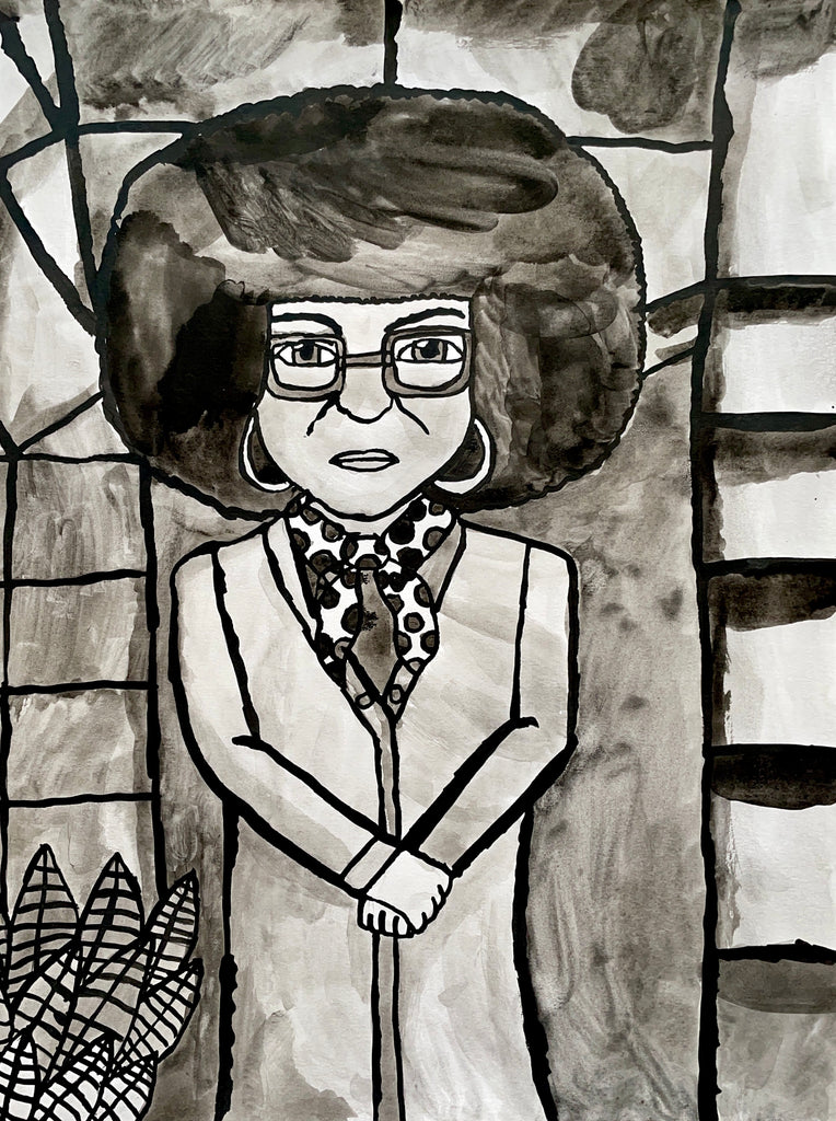 Angela Davis, by John Peterson