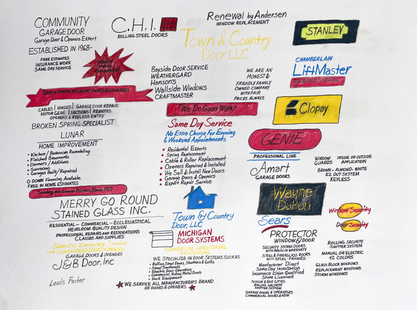 Community Garage Door, by Lewis Foster