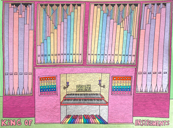 Digital Print, King of Instruments, 12 in by Nicholas Granch