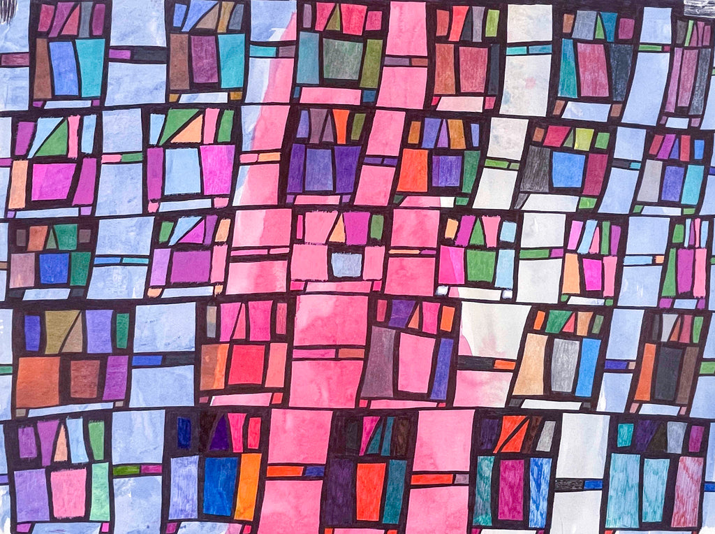 Untitled (Pink + Blue + White), by Robert Duncombe