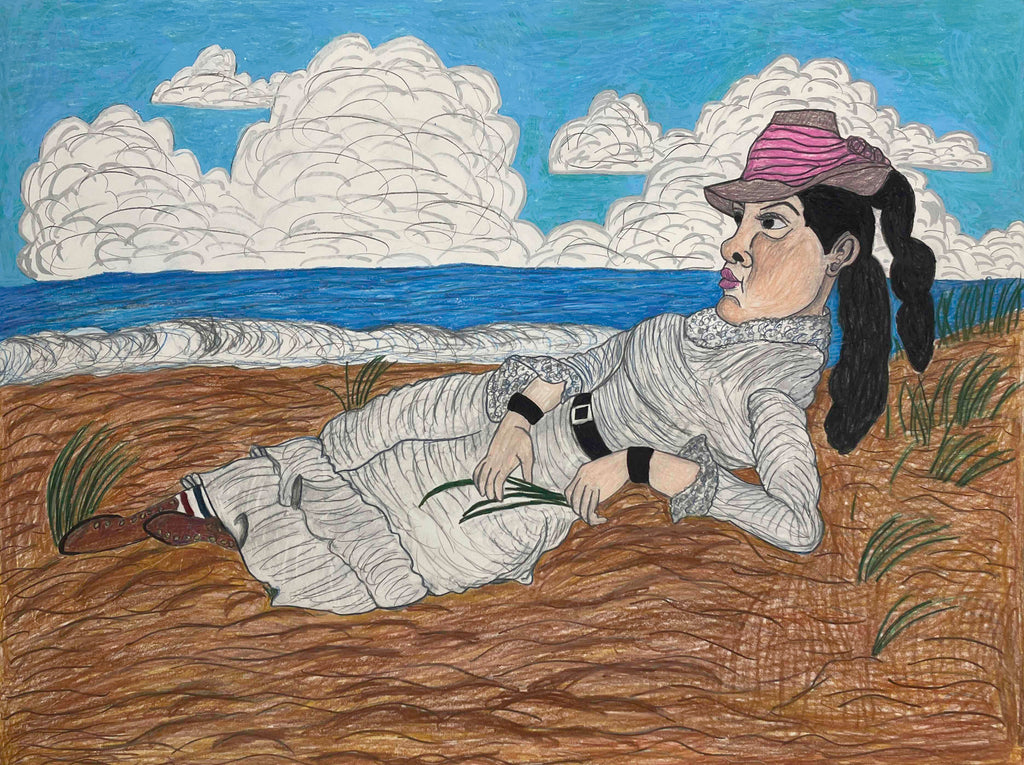 Lady at the Beach, by Ronald Griggs