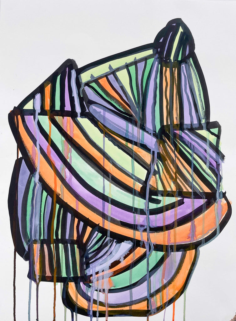 Untitled (Lime & Orange), by Stephan Tatum