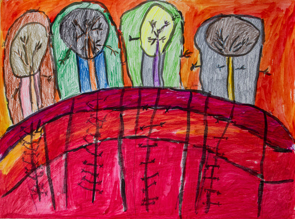 Tree Humans in a Sunshine, by Zainab Elhasan