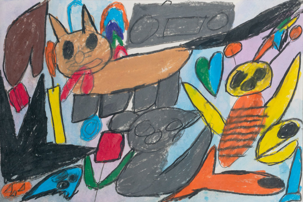 Cats Bees Ghost and a Boombox, by Eric Green