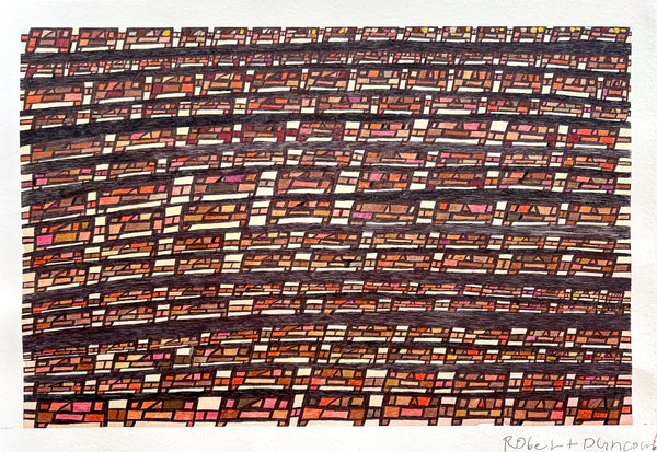 Untitled (Figures in Earthtones and Pink), by Robert Duncombe