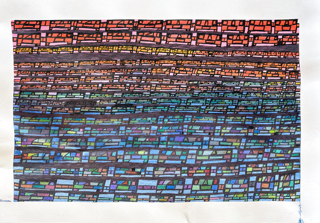 Untitled (Orange Blue People), by Robert Duncombe