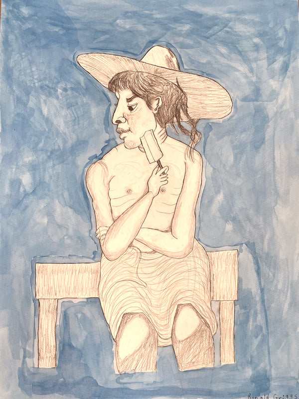 Man with Popsicle, by Ronald Griggs