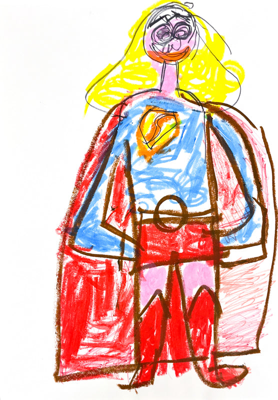 Supergirl 2, mixed media by Bobby Brooks