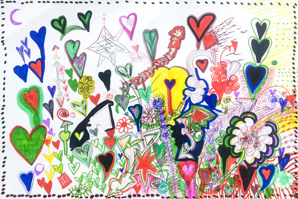 Red Heart Floral, by Promise Vos