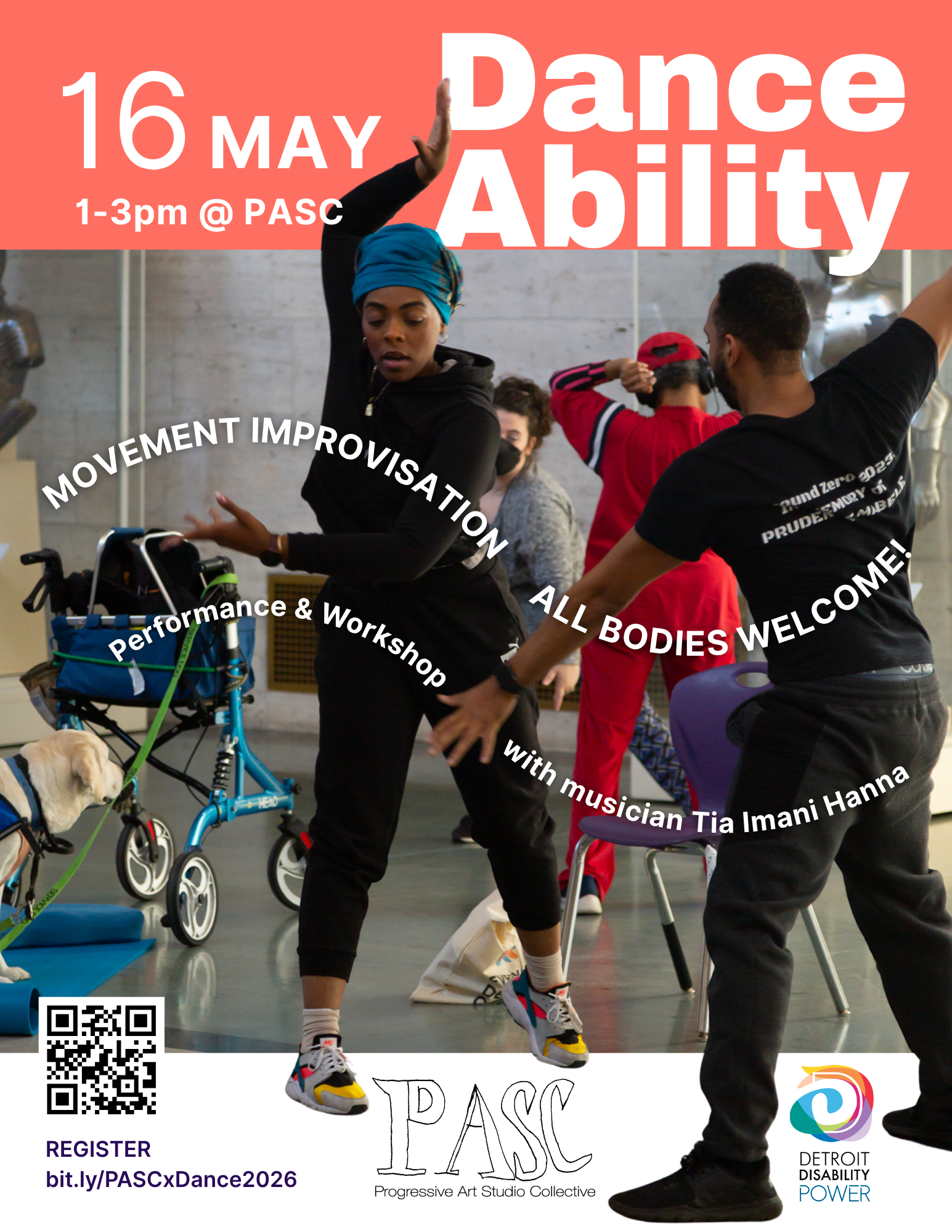 DanceAbility @ PASC Gallery – open and free to all Detroiters!