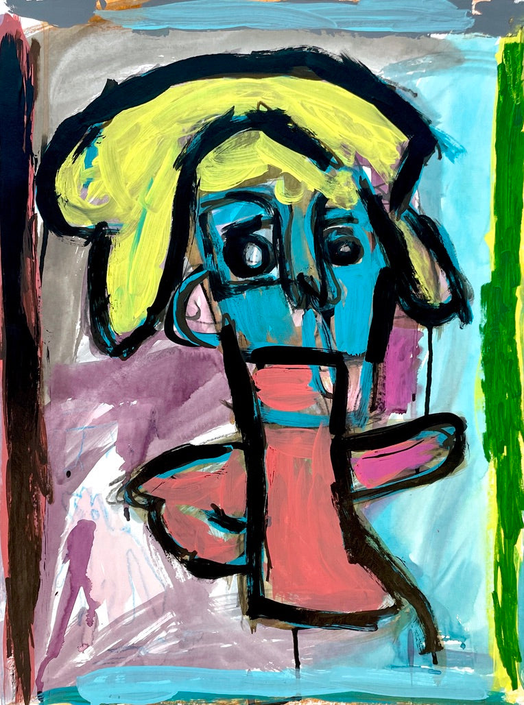 Blonde Hair Blue Face, by Alsendoe Owens