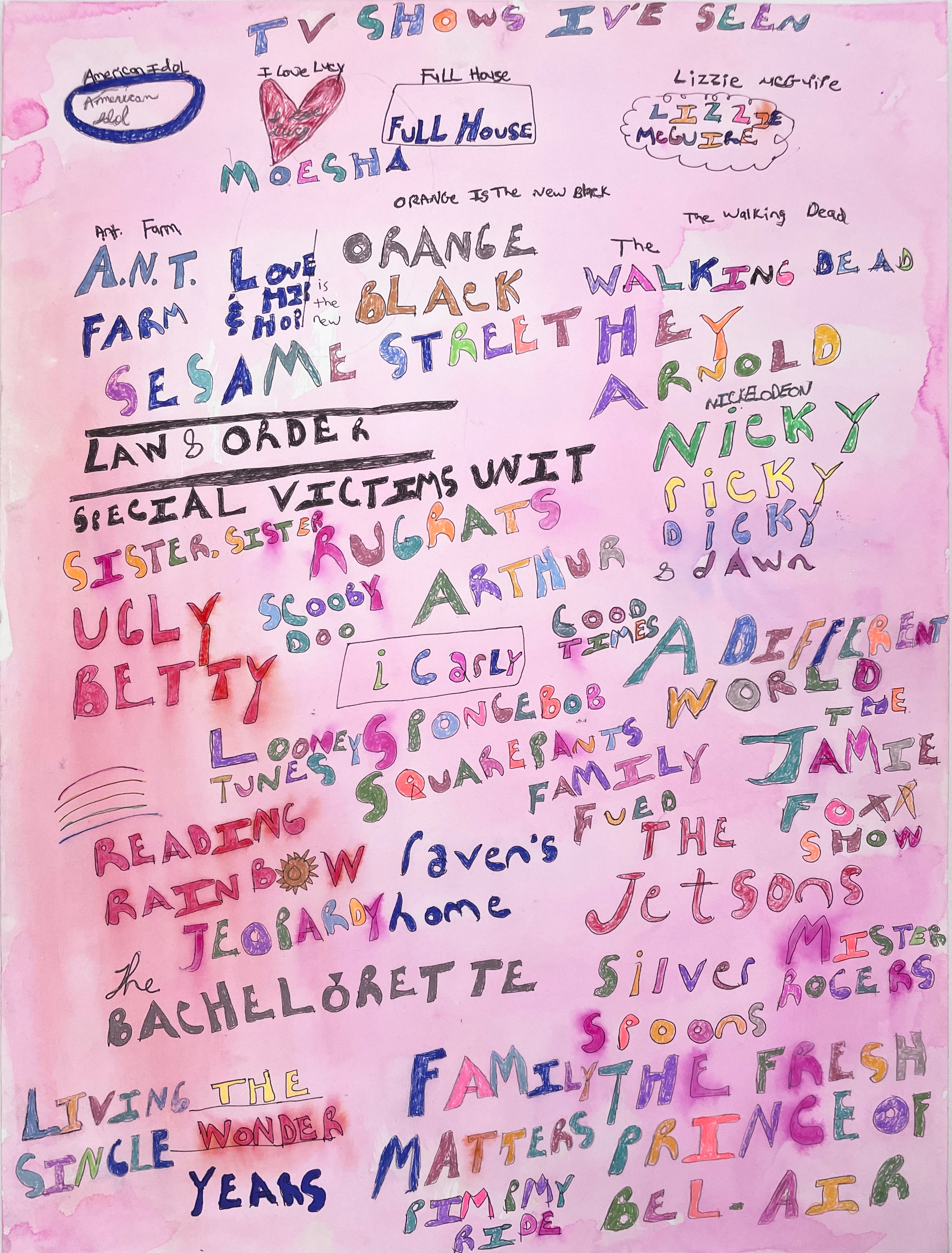 TV Shows I've Seen, by Ashley Hawkins - pasc-gallery