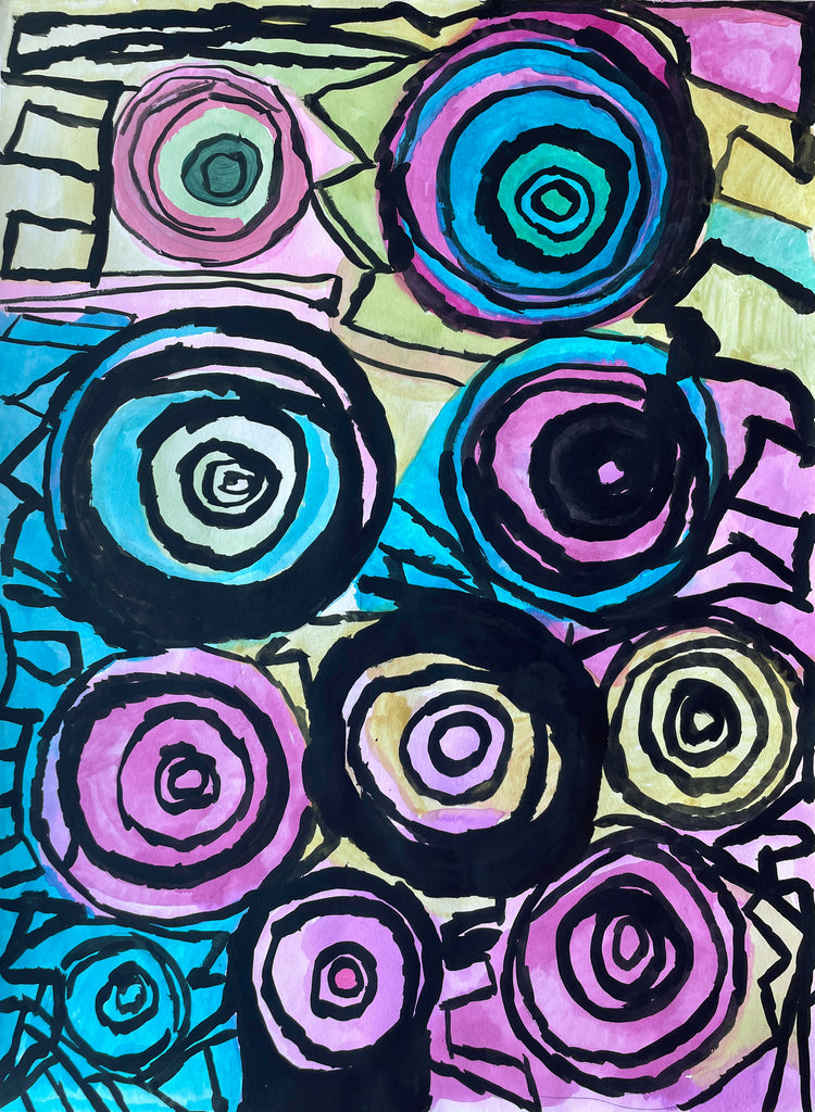 Abstract Beautiful and Colorful and Pretty Circle Patterns, by Beth Ketchum