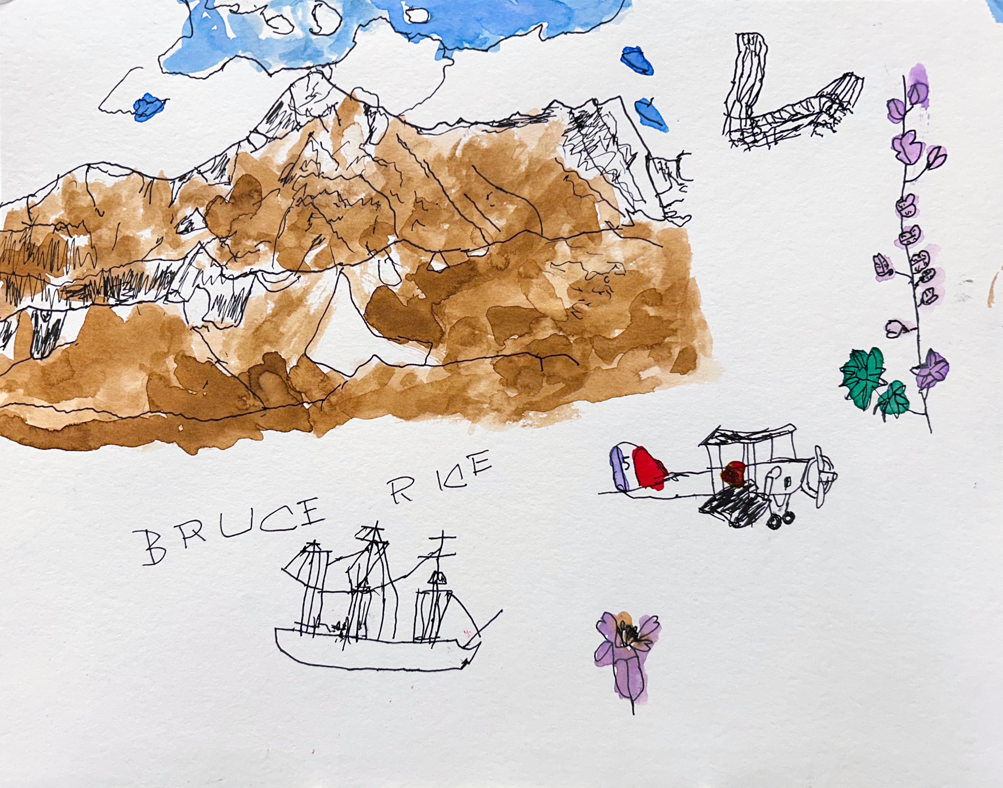 Untitled (Snowy Mountain), by Bruce Rice – pasc-gallery
