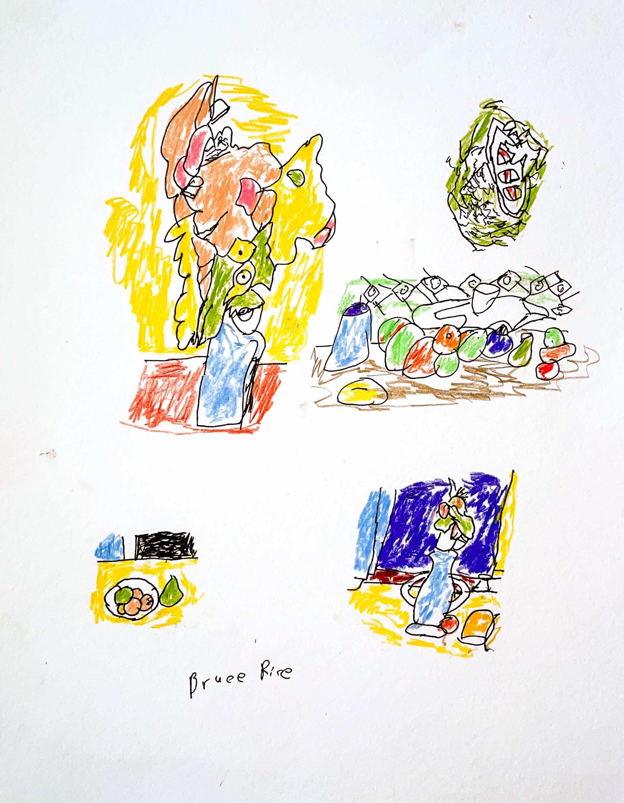 Fruit and Vase, by Bruce Rice