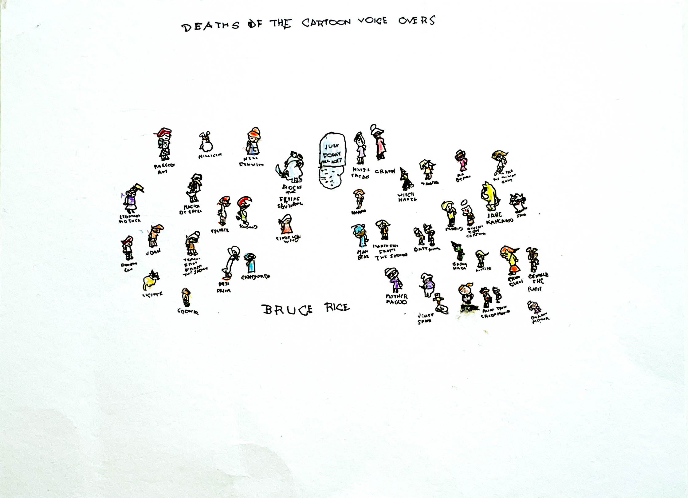 June Corey: Death of Cartoon Voiceovers #6, by Bruce Rice