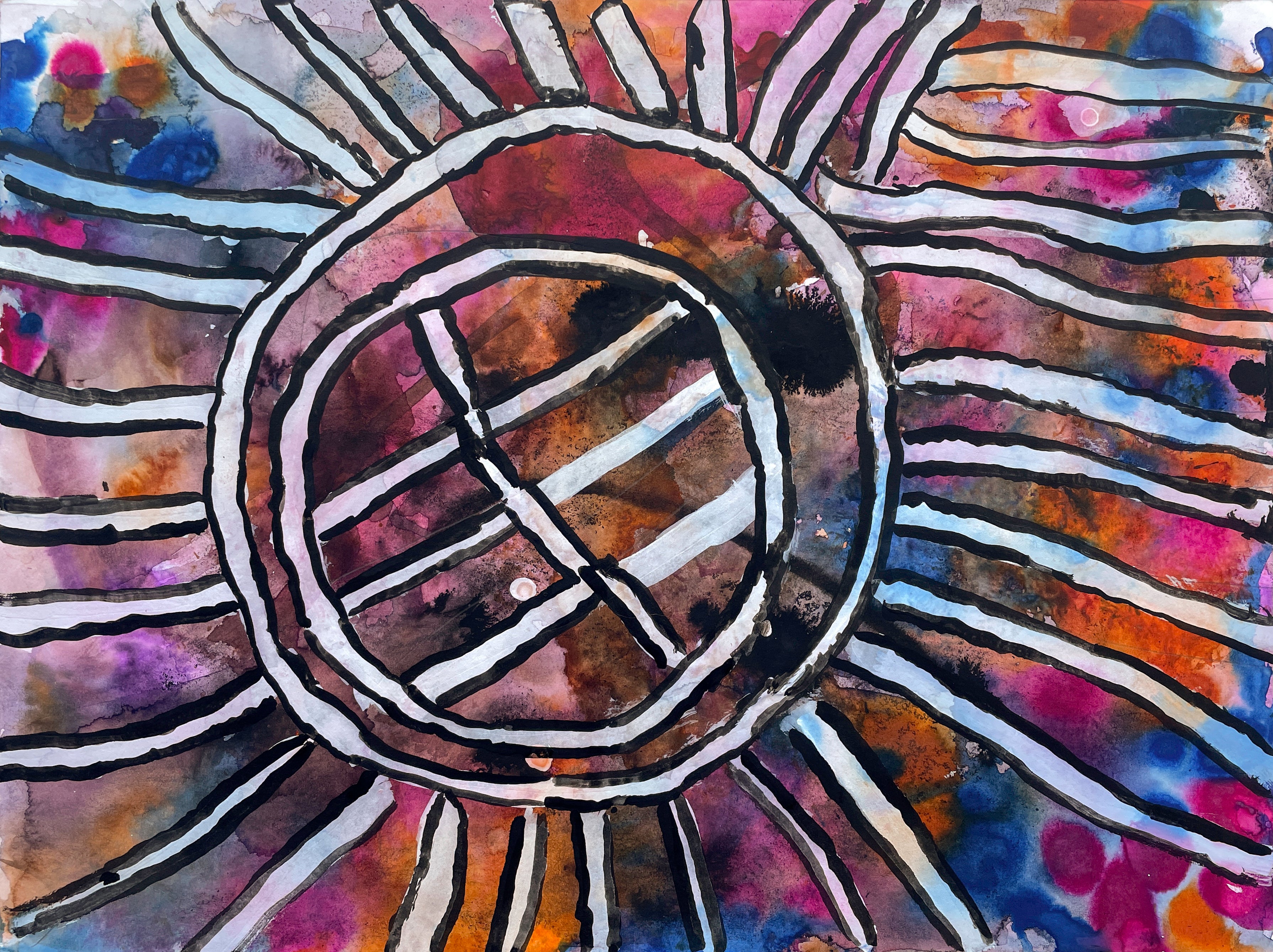 Tie Dye Sunshine, by Chanel Edmondson - pasc-gallery