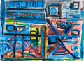 Untitled (Blue + Orange), by Derek Ellis - pasc-gallery