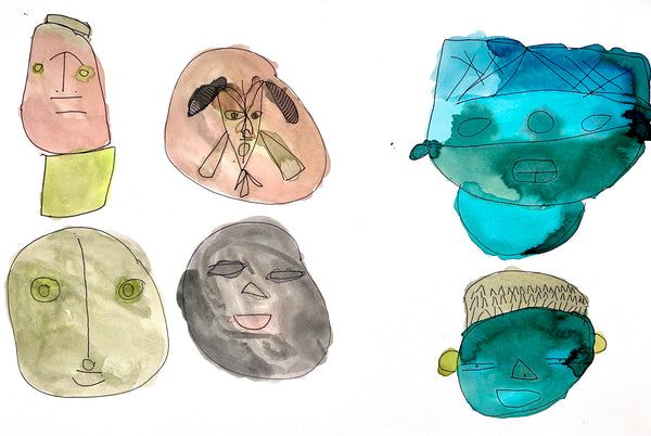 Untitled (Masks), by Derrick Hall