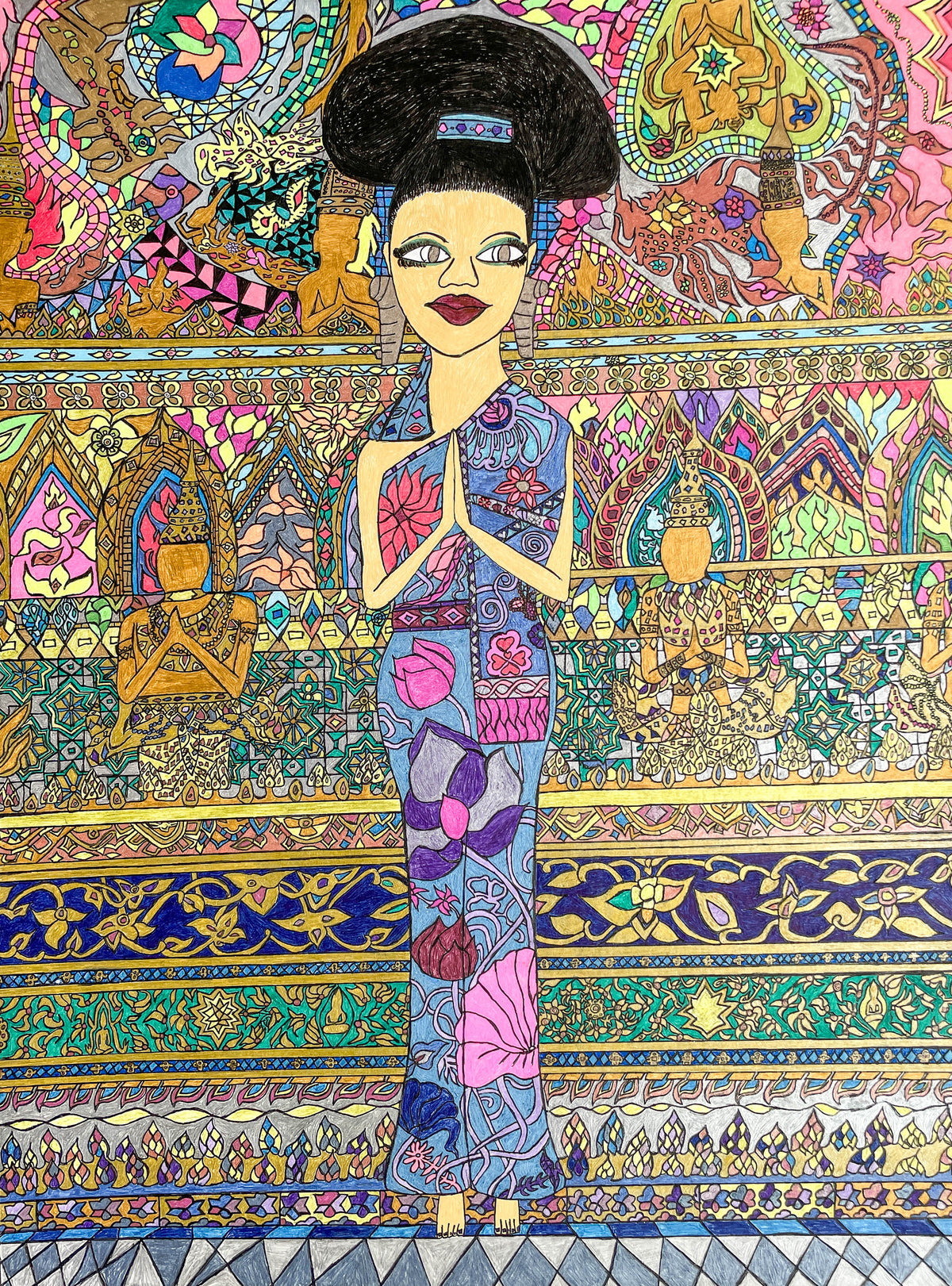Thailand Sawasdee Lady, by Elijah Edwards