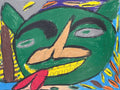 The Green Monster Man and Apple Tree and Wonderful Leaves and Yellow Teeths to See, by Eric Green - pasc-gallery