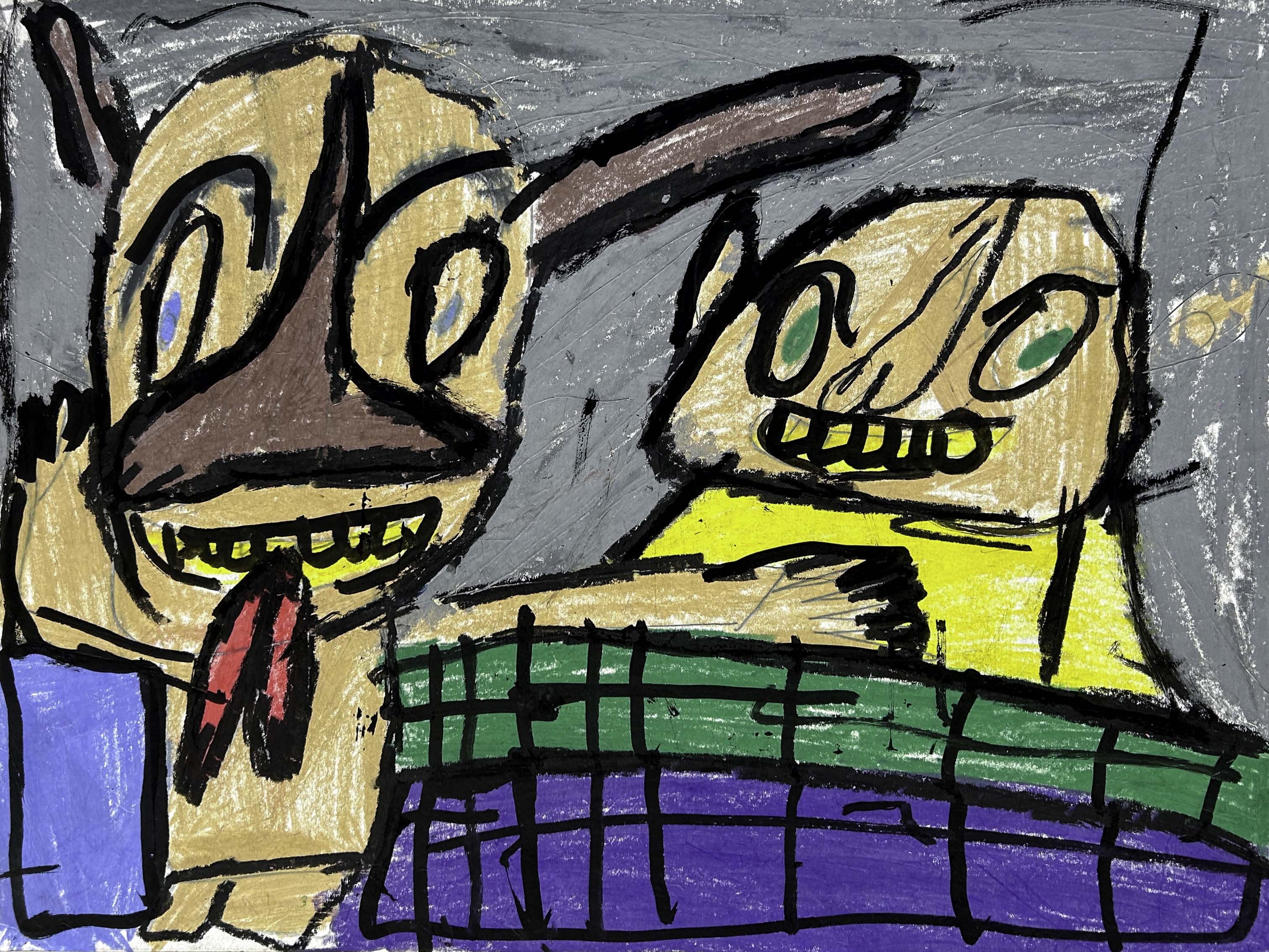 Monster Man and Old Lady with the Big Smile, by Eric Green - pasc-gallery