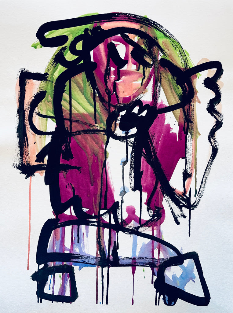 Untitled (Figure with Pink), by James Tischler