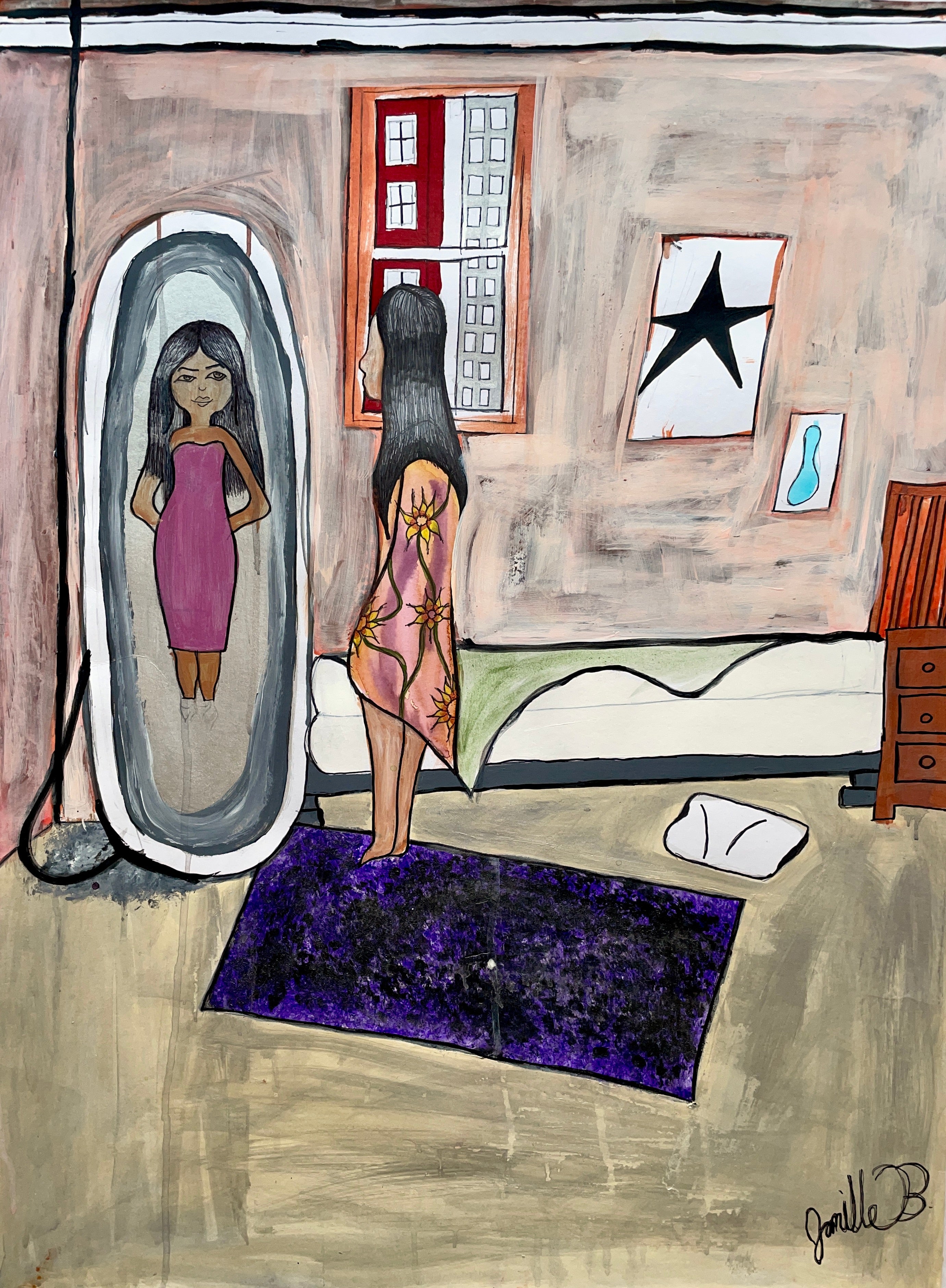 Distorted Figure, by Jamille Berry - pasc-gallery