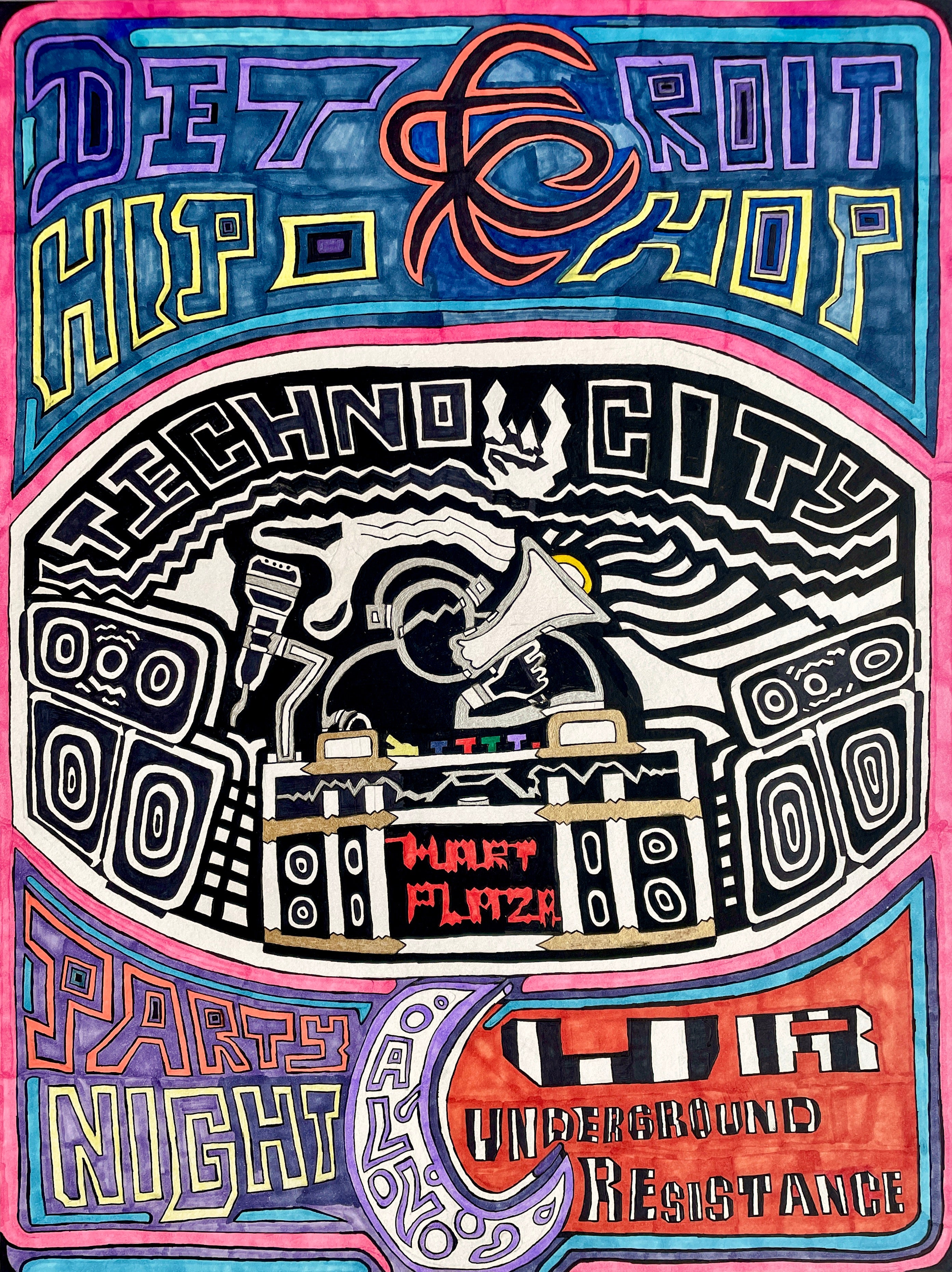 Detroit Movement, Techno City, & Party Night, by Jeremy Taylor - pasc-gallery