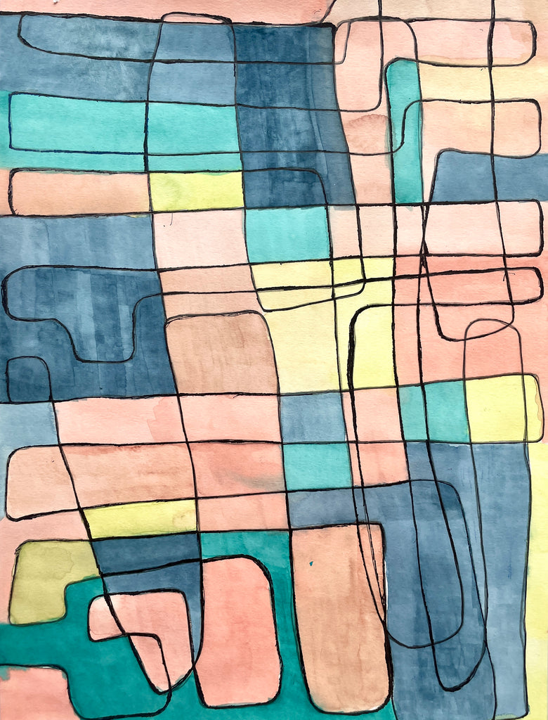 Untitled (Pastel Shapes), by Jerry Dortch