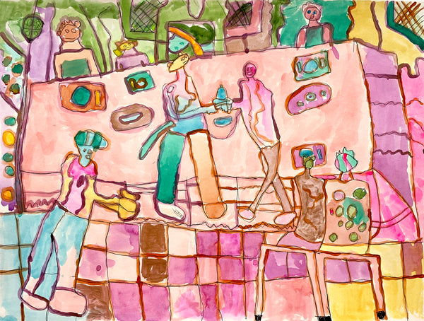 Untitled (Party Scene), by Jimmy Gallager