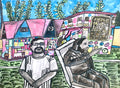 Tyree and Olayami Dabls, by John Peterson, Giclee Print