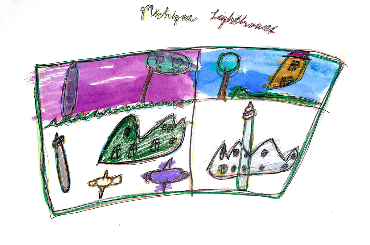 Michigan Lighthouse, by Khiry O'Neil