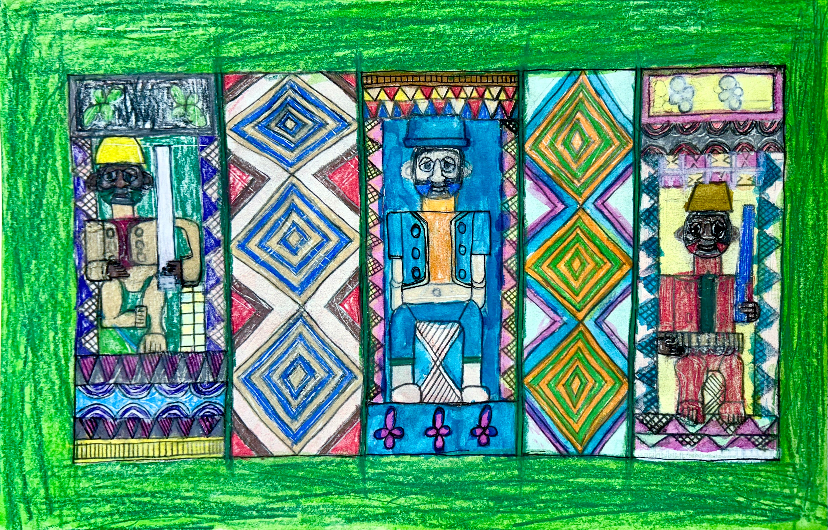 Ancient Sculptures, by Khristopher Harris, Giclee Print