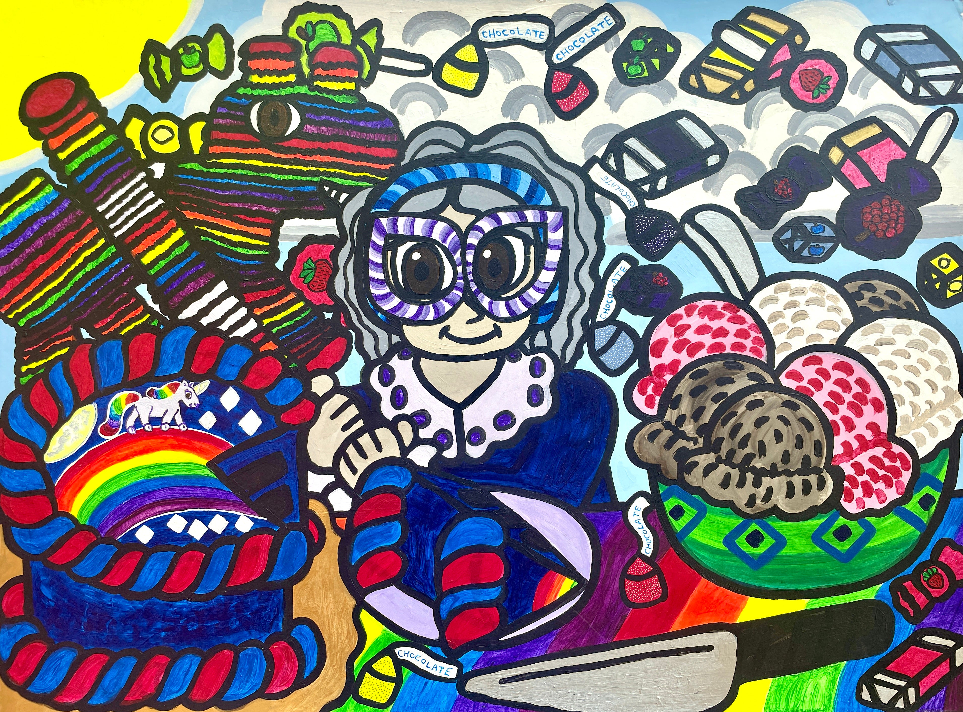 Happy Birthday Rainbow, by Lauren Williams - pasc-gallery