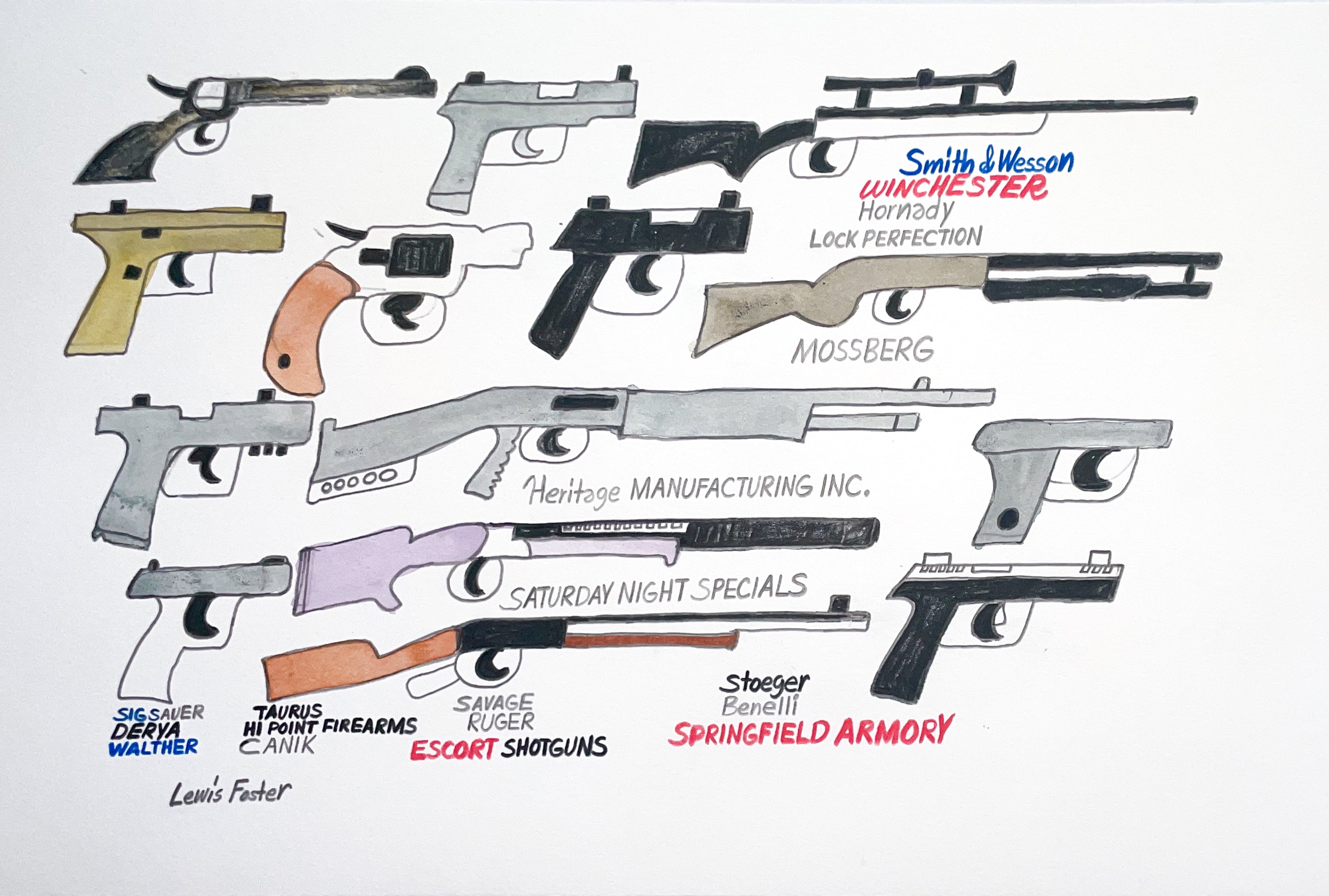 Escort Shotguns, by Lewis Foster