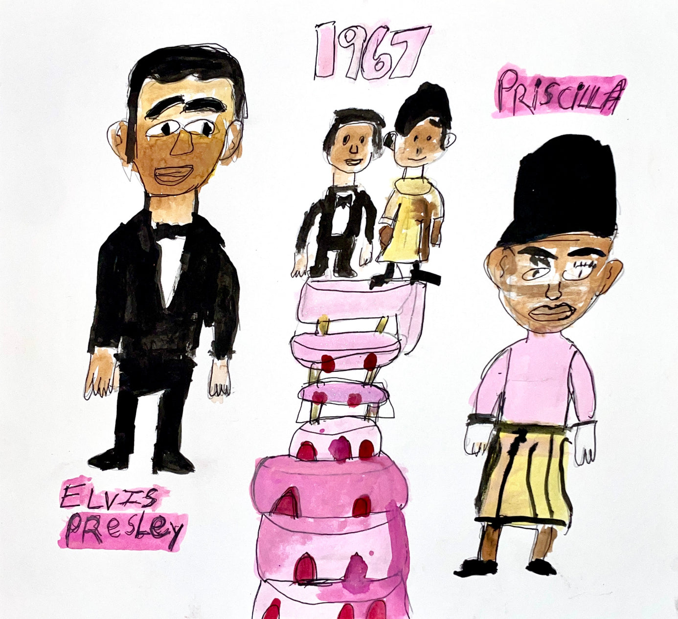 Elvis and Priscilla, by Manual Bart - pasc-gallery