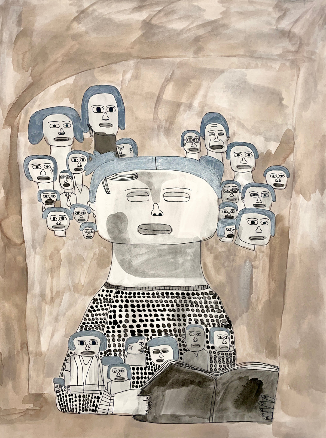 Untitled (Many Heads), by Marquise Taylor - pasc-gallery
