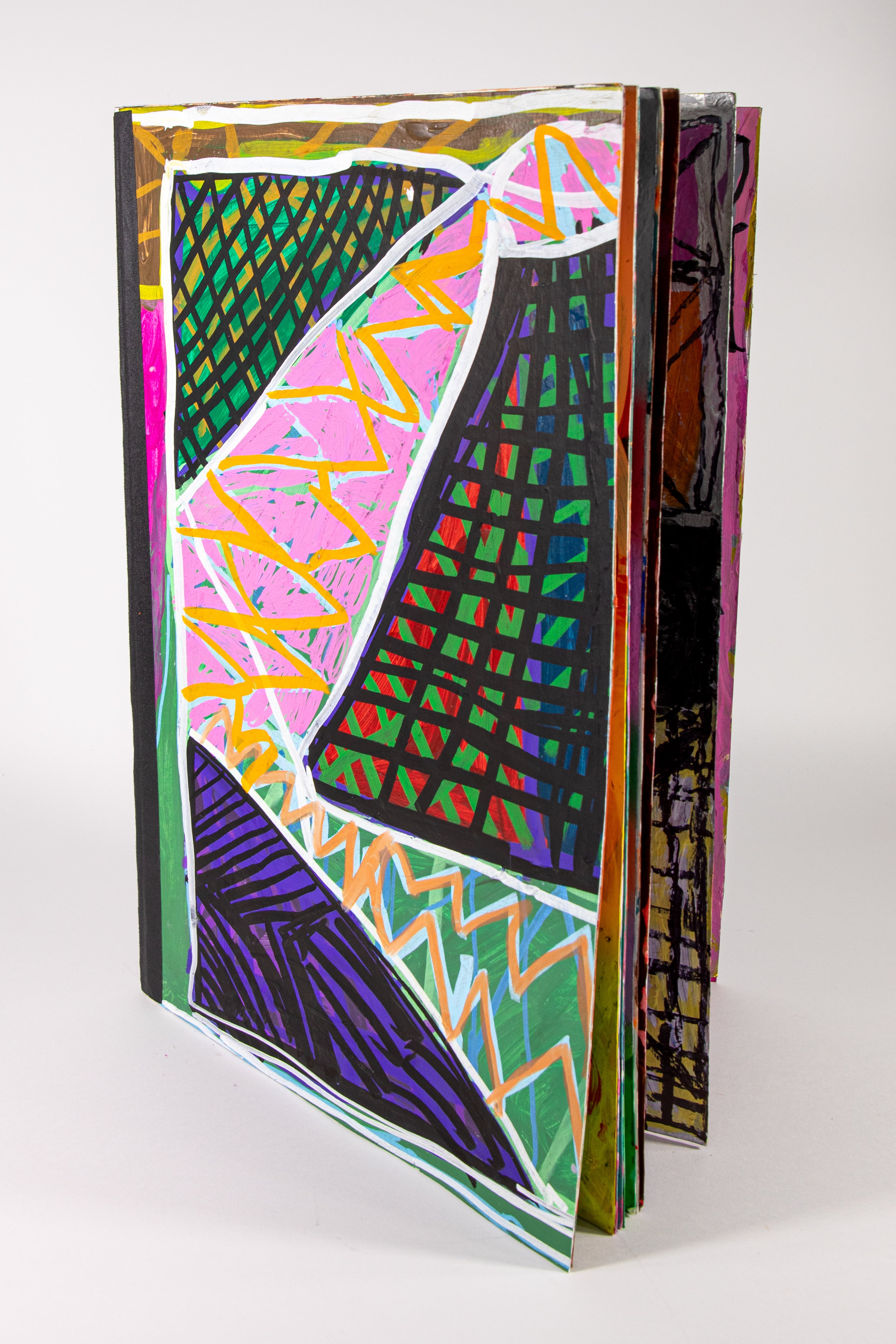 Untitled (Grids and Faces), by Renee Rogan - pasc-gallery