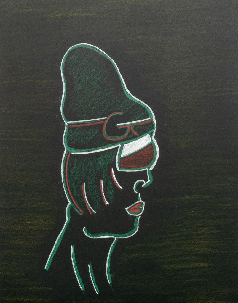 Woman With Green Hat 1, by Sereal Crawford