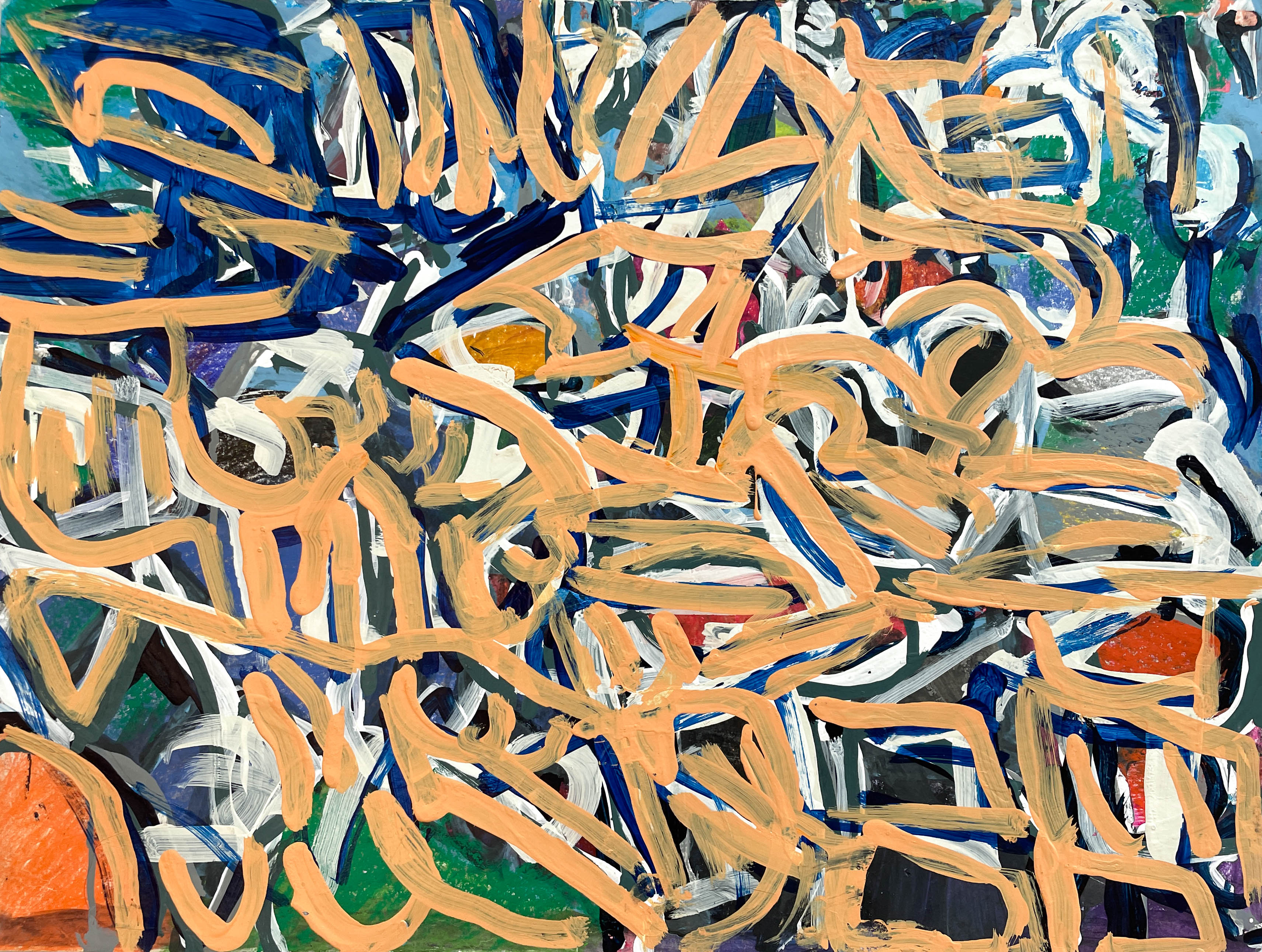 Untitled (Orange Blue), by Phillis Rogers