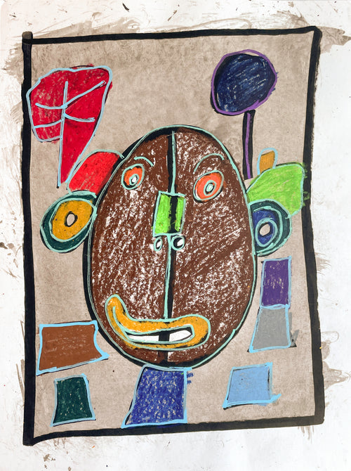 Colorful Brown Face, by Randy Rodriguez - pasc-gallery