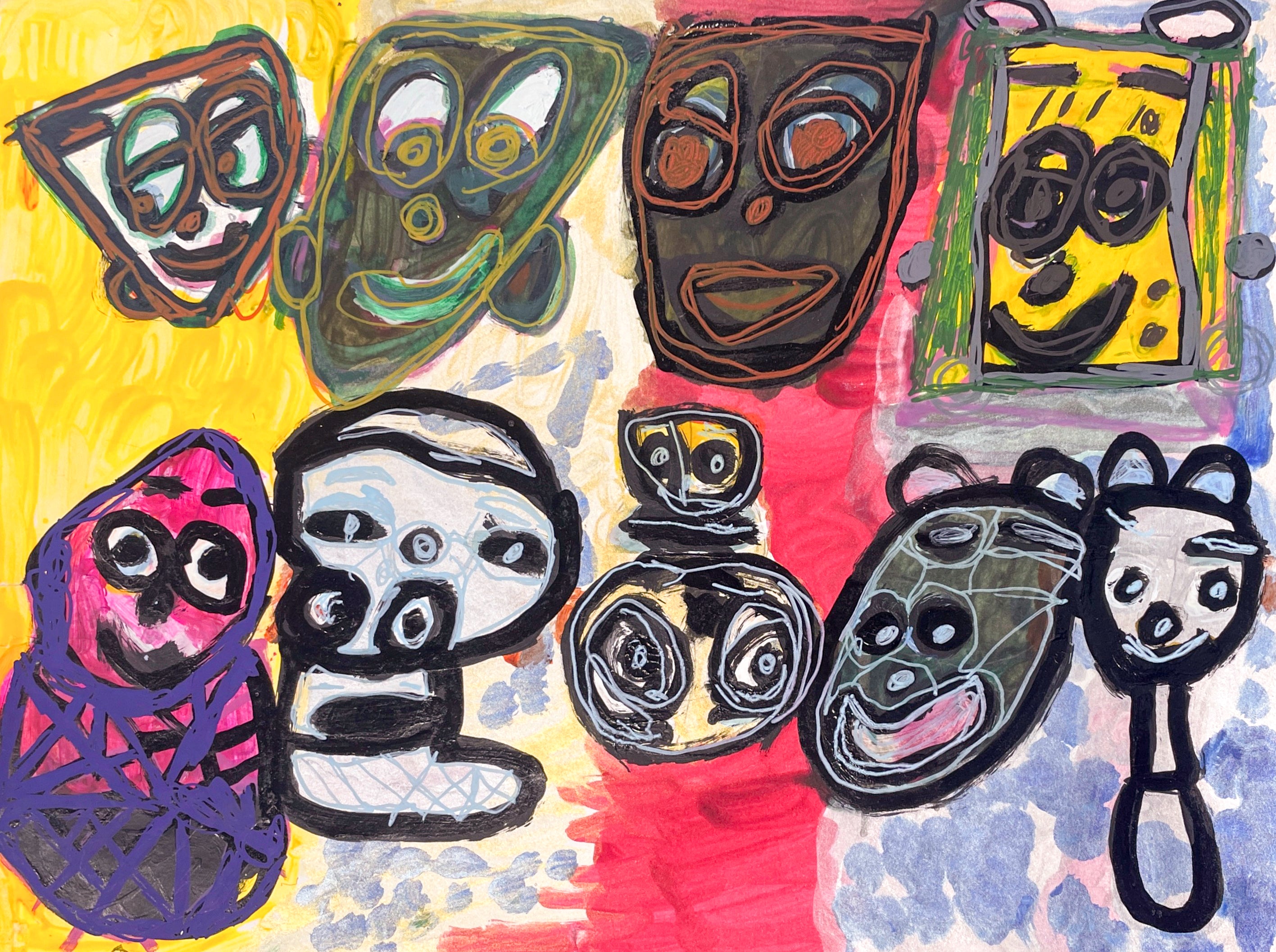 Funny People, by Renee Rogan, Giclee Print