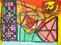 Abstract Shapes with Face, by Renee Rogan - pasc-gallery